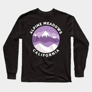 Alpine Meadows Ski Snowboard Mountain California Yosemite - Travel Long Sleeve T-Shirt